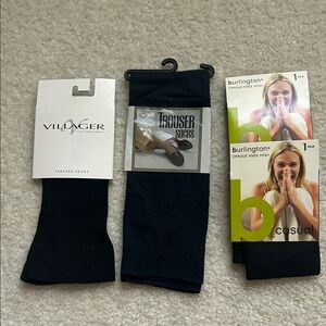 3/$15 4 Pair Of Black Trouser Socks